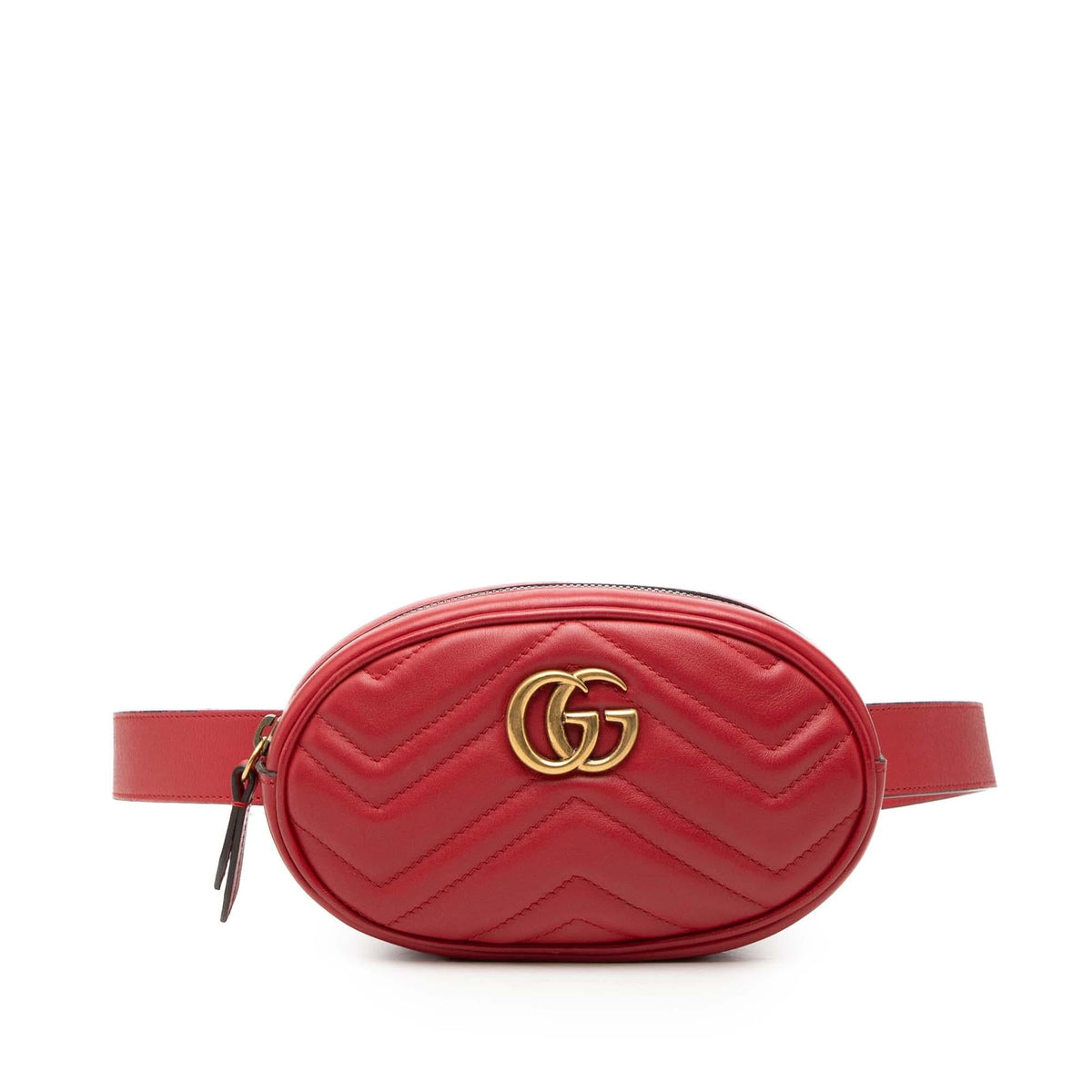 Gucci GG Marmont Matelasse Leather Belt Bag