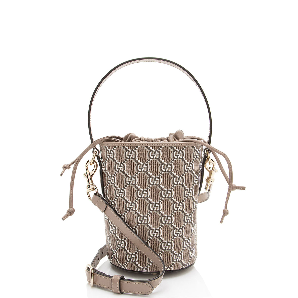Gucci GG Shadow Drawstring Mini Bucket Crossbody