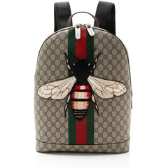 Gucci GG Supreme Animalier Bee Backpack