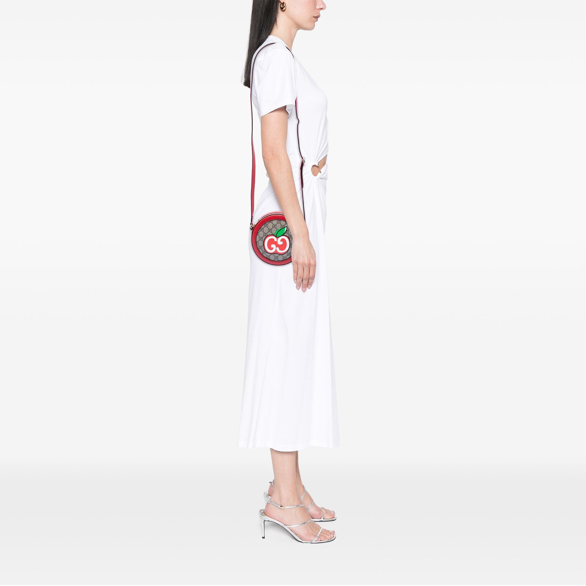 Gucci GG Supreme Apple Round Crossbody