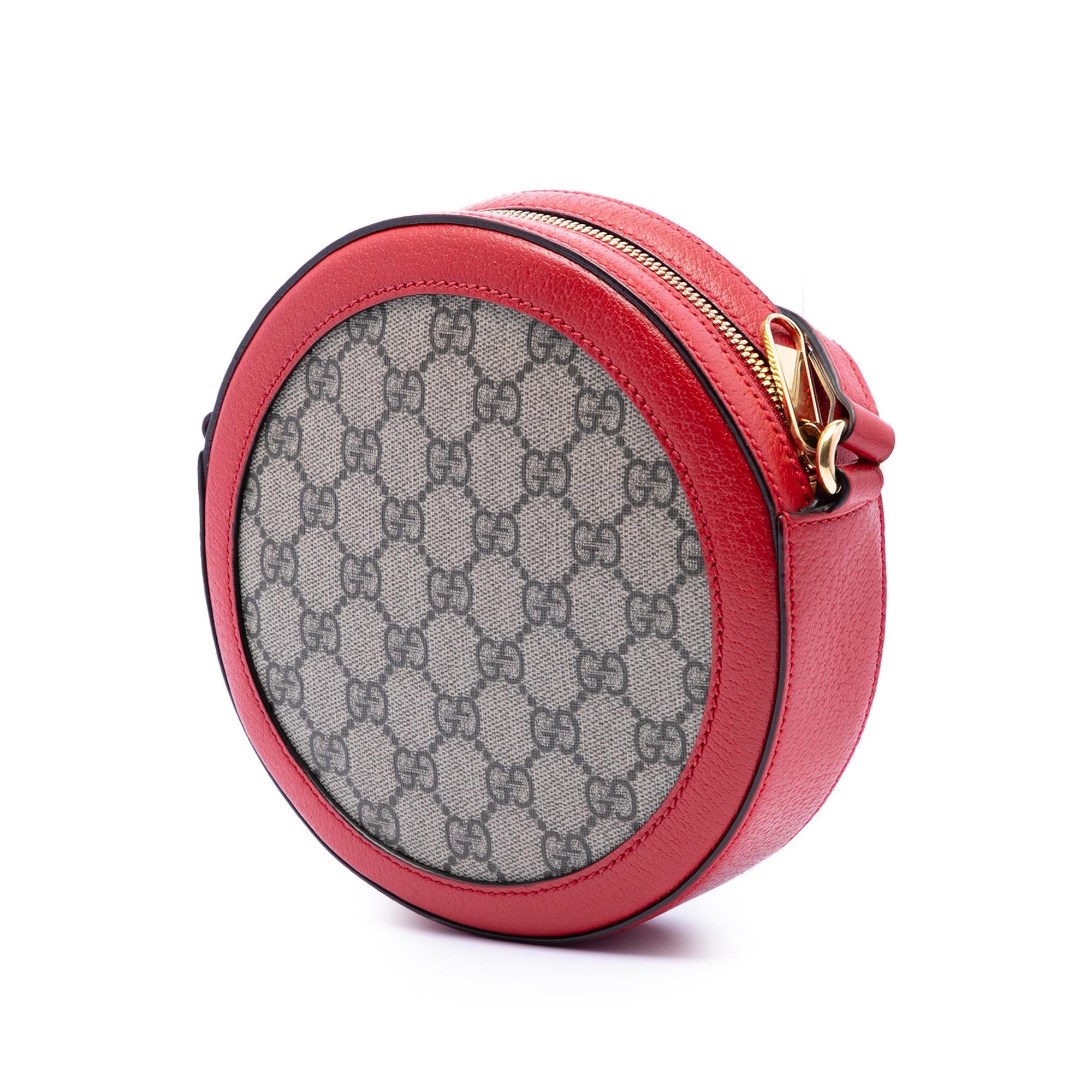 Gucci GG Supreme Apple Round Crossbody