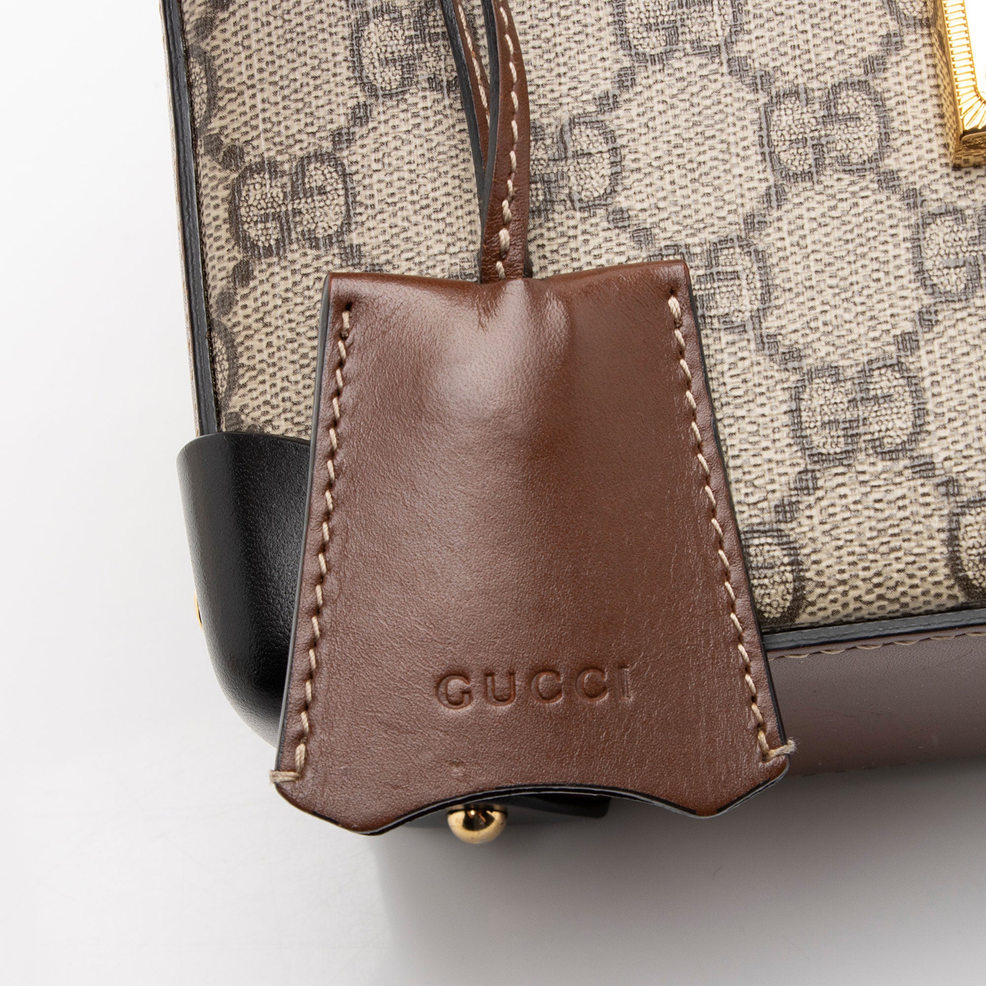 Gucci GG Supreme Bamboo Padlock Top Handle