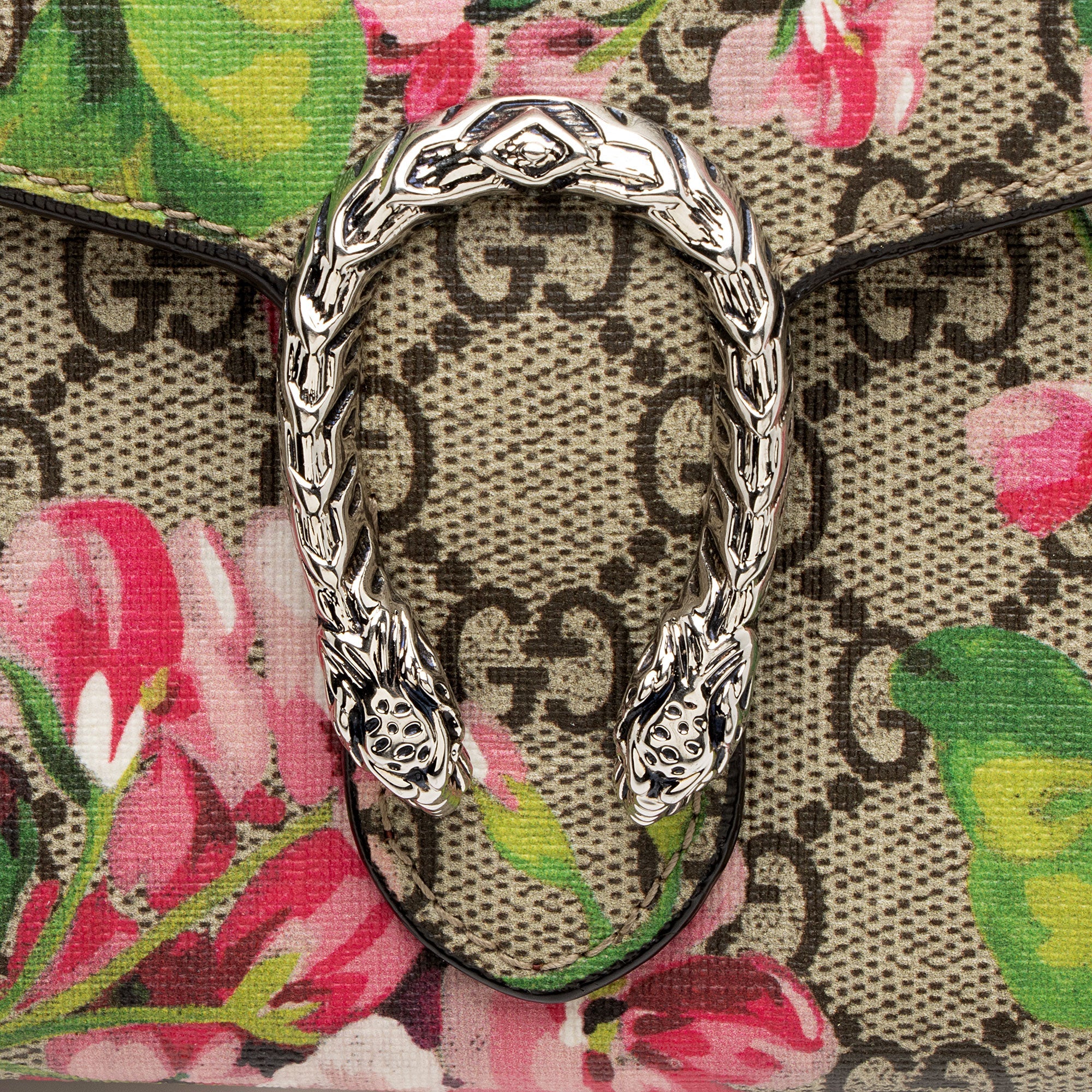 Gucci GG Supreme Blooms Dionysus Chain Wallet