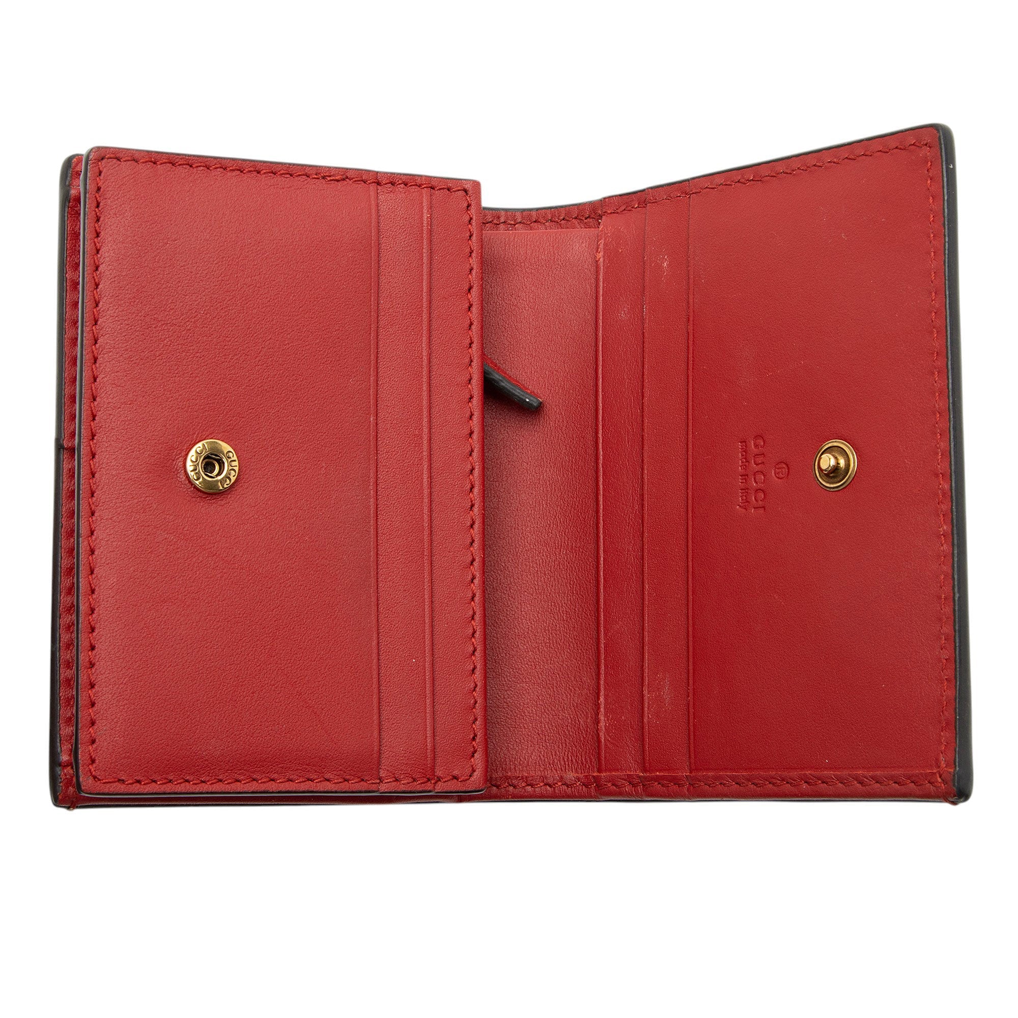Gucci GG Supreme Cherry Compact Wallet