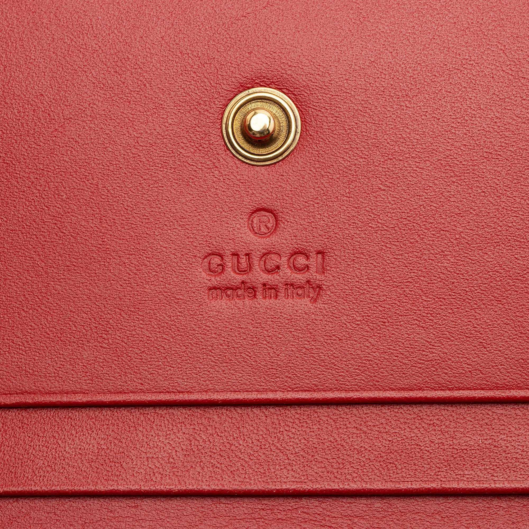 Gucci GG Supreme Cherry Compact Wallet