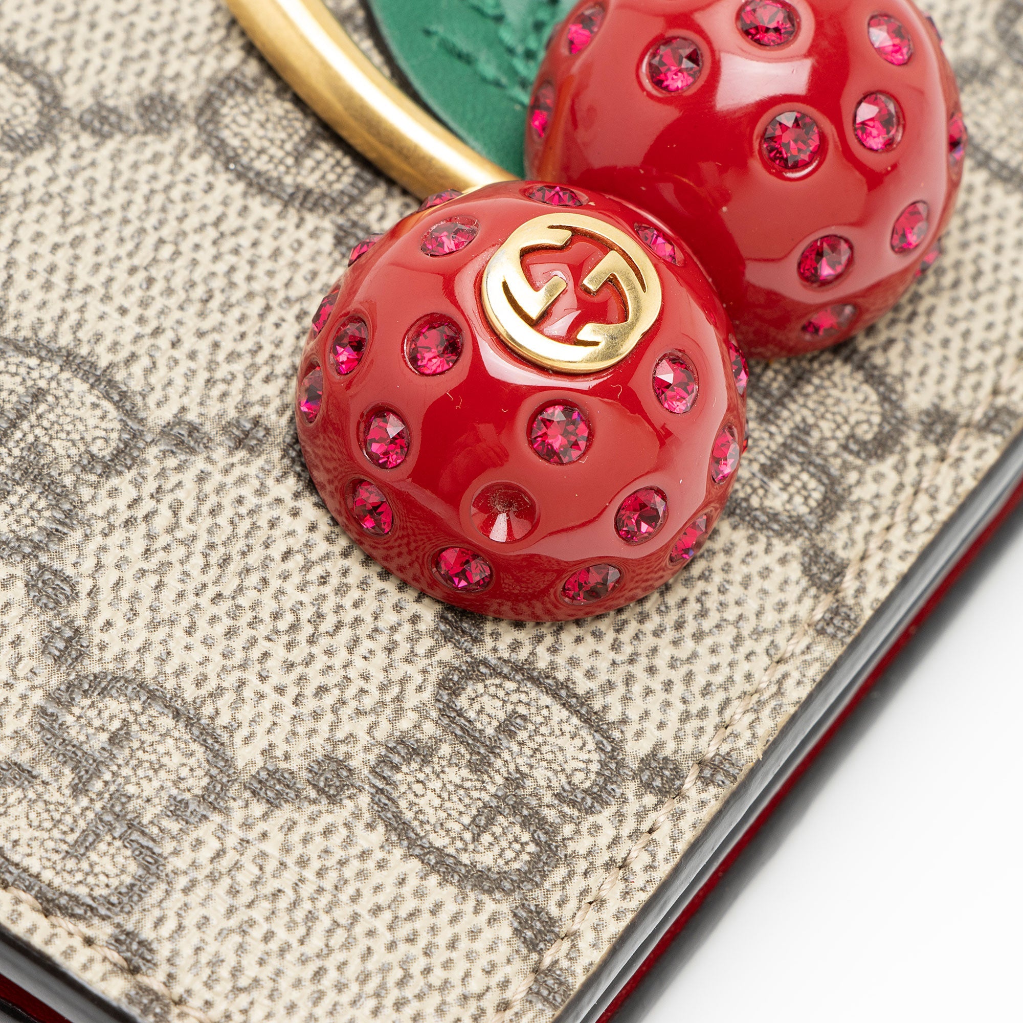 Gucci GG Supreme Cherry Compact Wallet