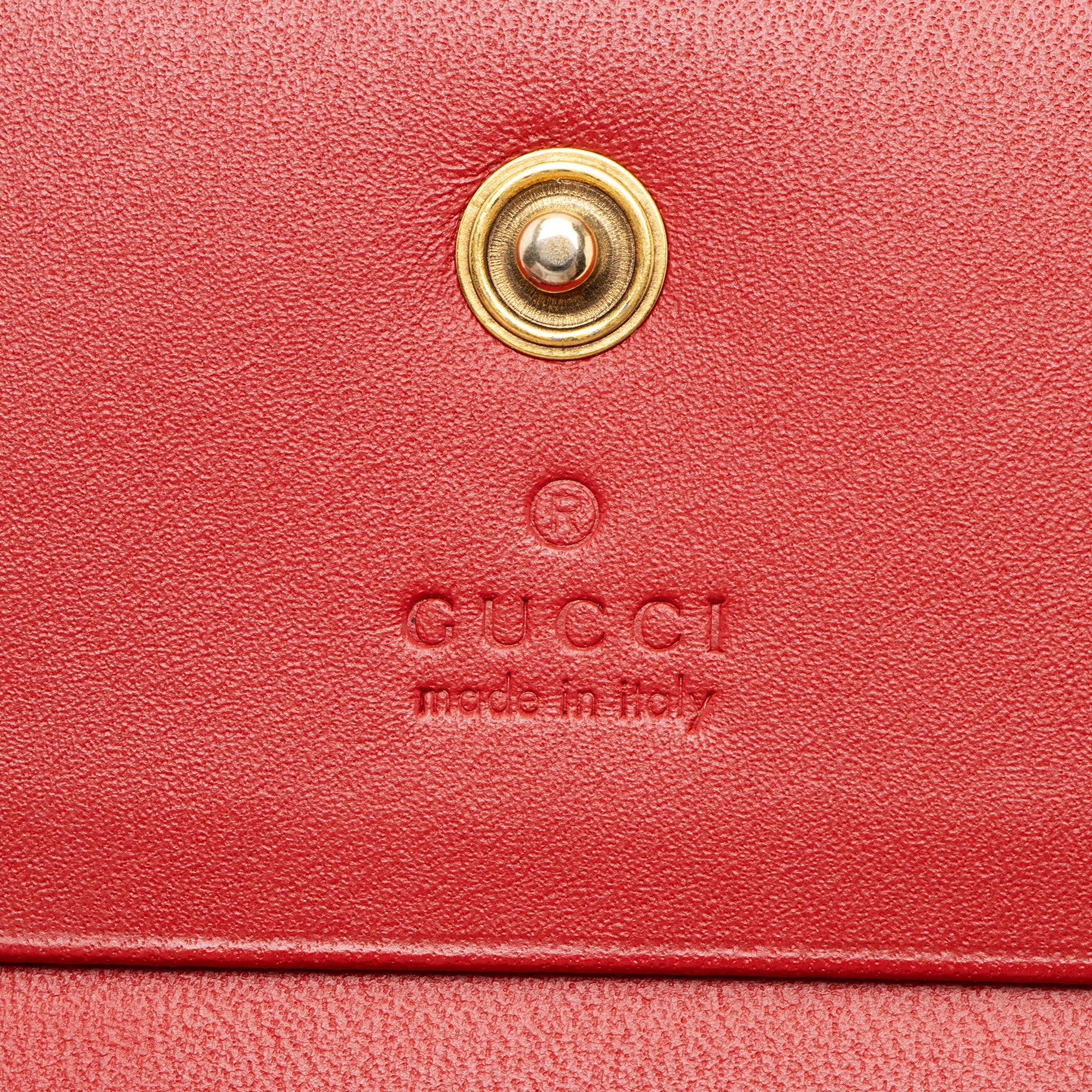 Gucci GG Supreme Cherry Compact Wallet
