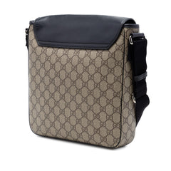 Gucci GG Supreme Flap Messenger Bag