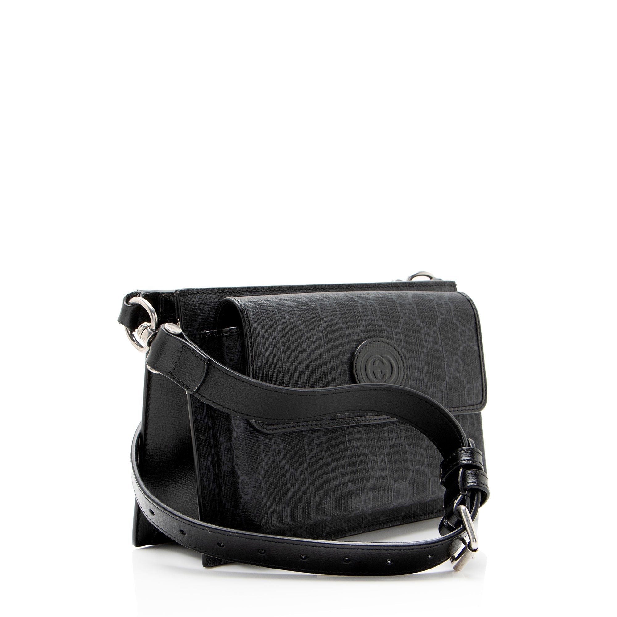 Gucci GG Supreme Flap Pocket Belt Bag