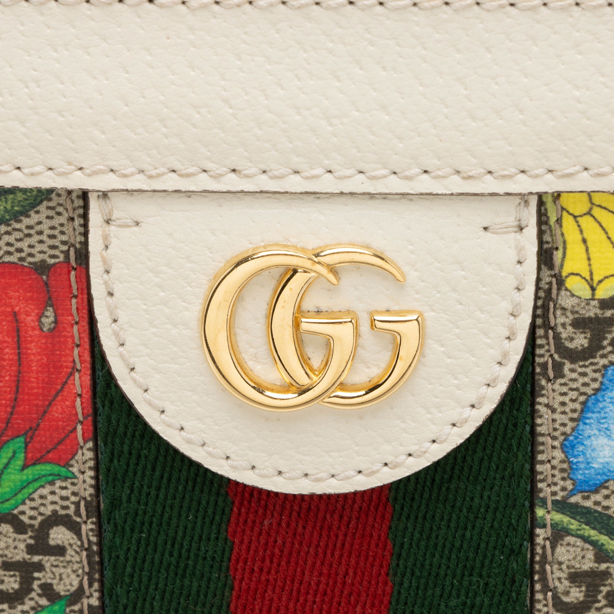 Gucci GG Supreme Flora Ophidia Medium Chain Shoulder Bag