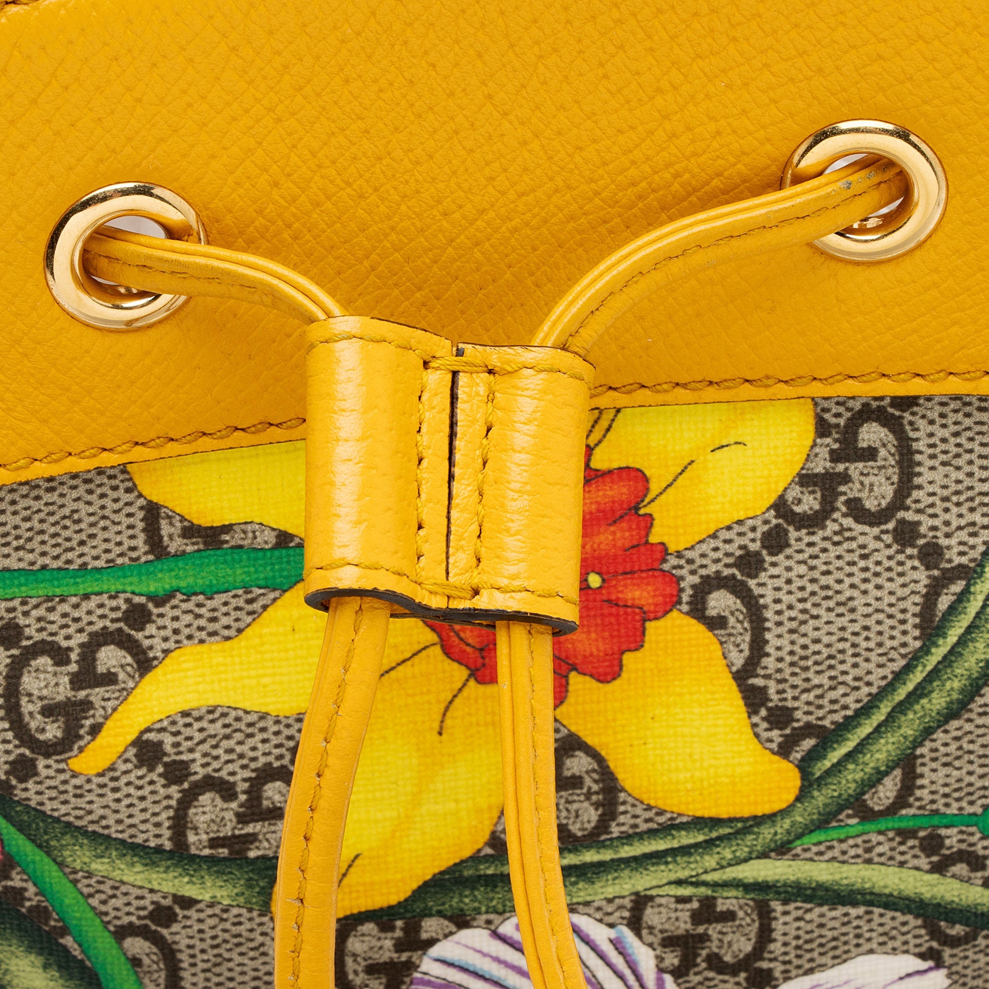 Gucci GG Supreme Flora Ophidia Small Bucket Bag