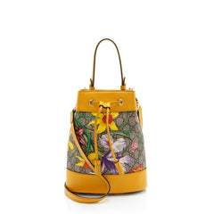 Gucci GG Supreme Flora Ophidia Small Bucket Bag