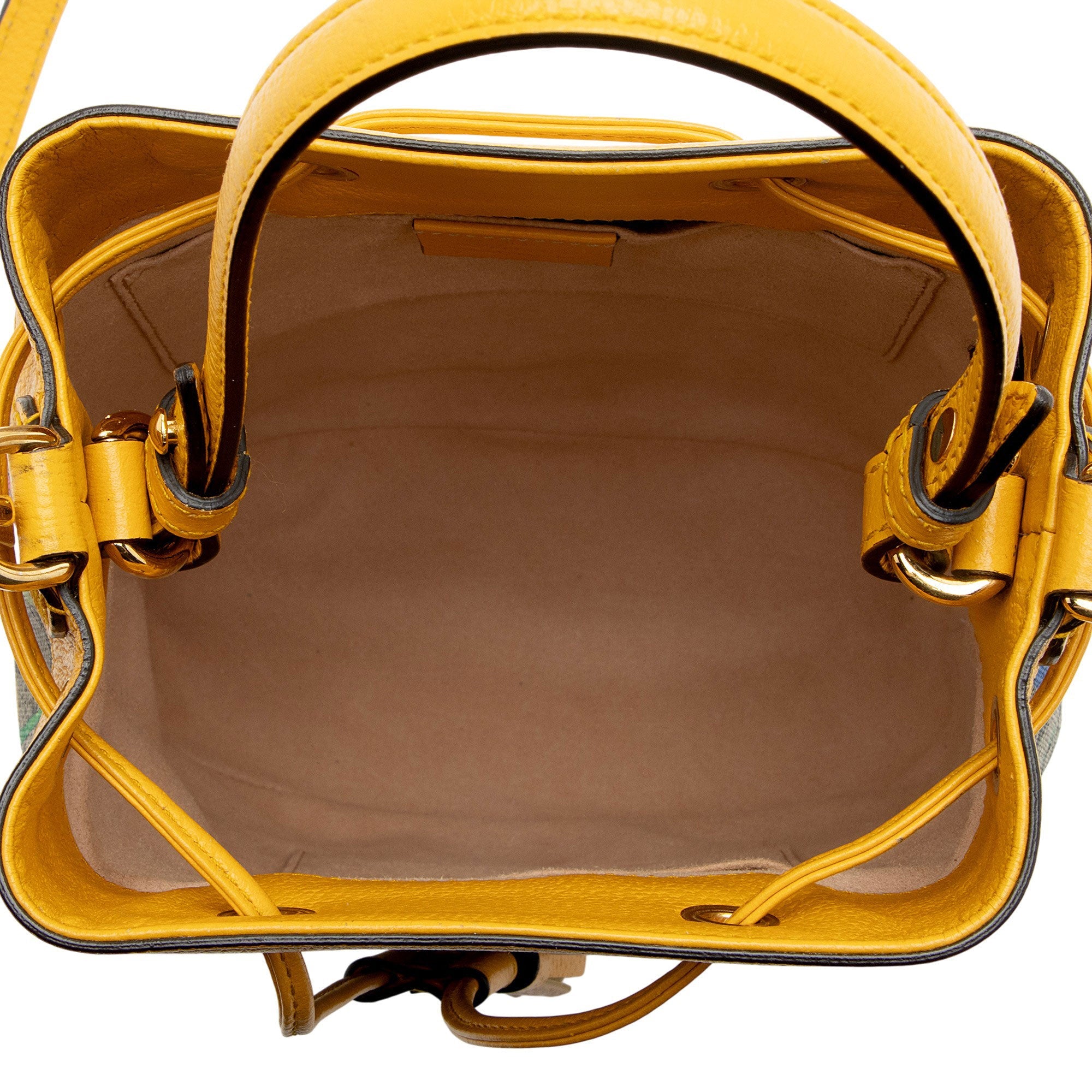 Gucci GG Supreme Flora Ophidia Small Bucket Bag