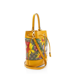 Gucci GG Supreme Flora Ophidia Small Bucket Bag