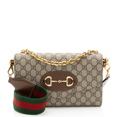 Gucci GG Supreme Horsebit 1955 Chain Small Shoulder Bag