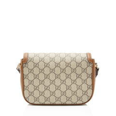Gucci GG Supreme Horsebit 1955 Small Flap Shoulder Bag