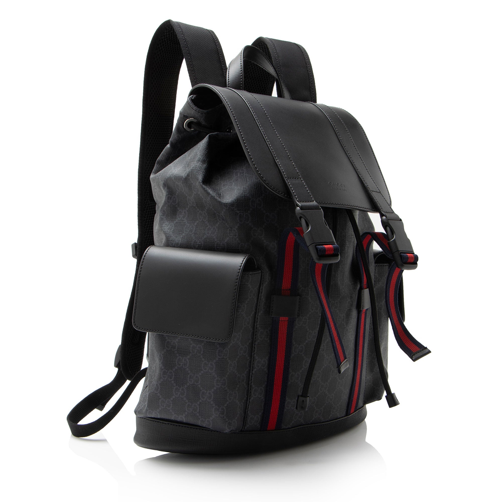 Gucci GG Supreme Medium Flap Backpack