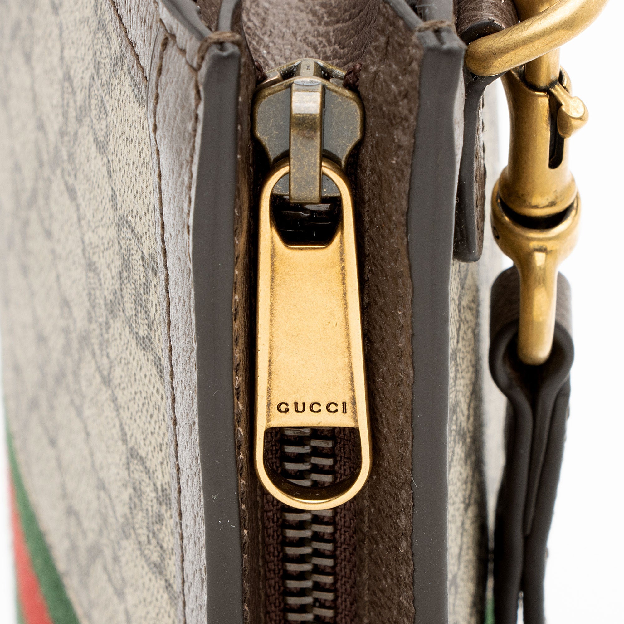 Gucci GG Supreme Ophidia Medium Wristlet