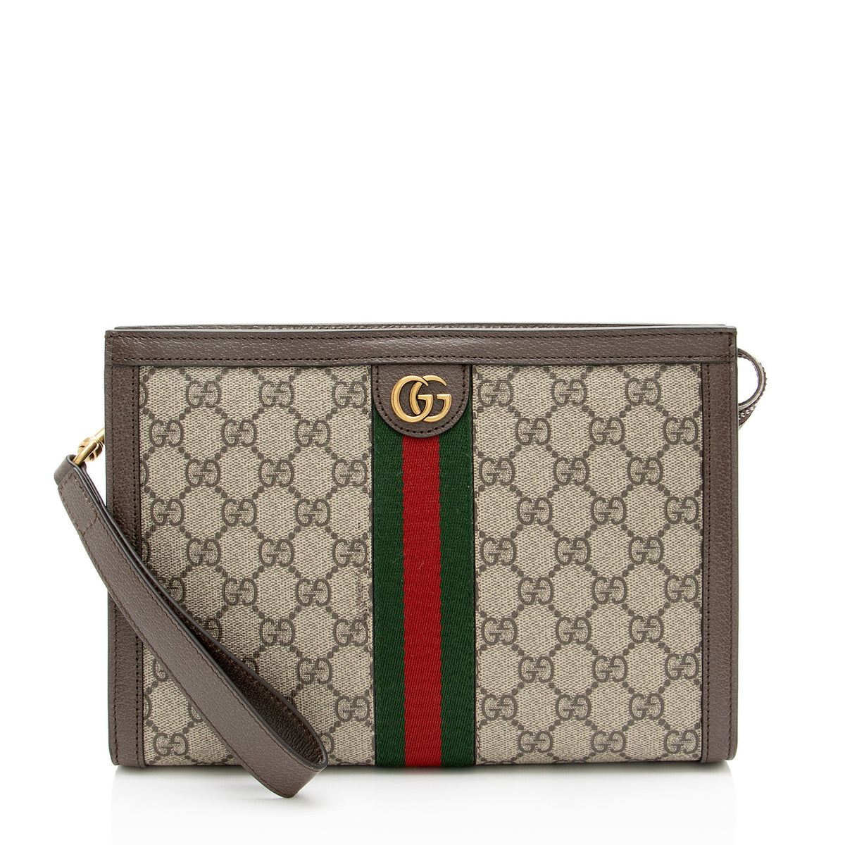 Gucci GG Supreme Ophidia Medium Wristlet
