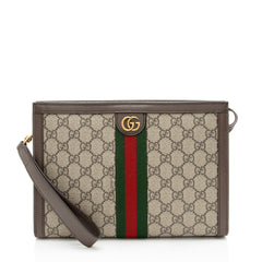 Gucci GG Supreme Ophidia Medium Wristlet