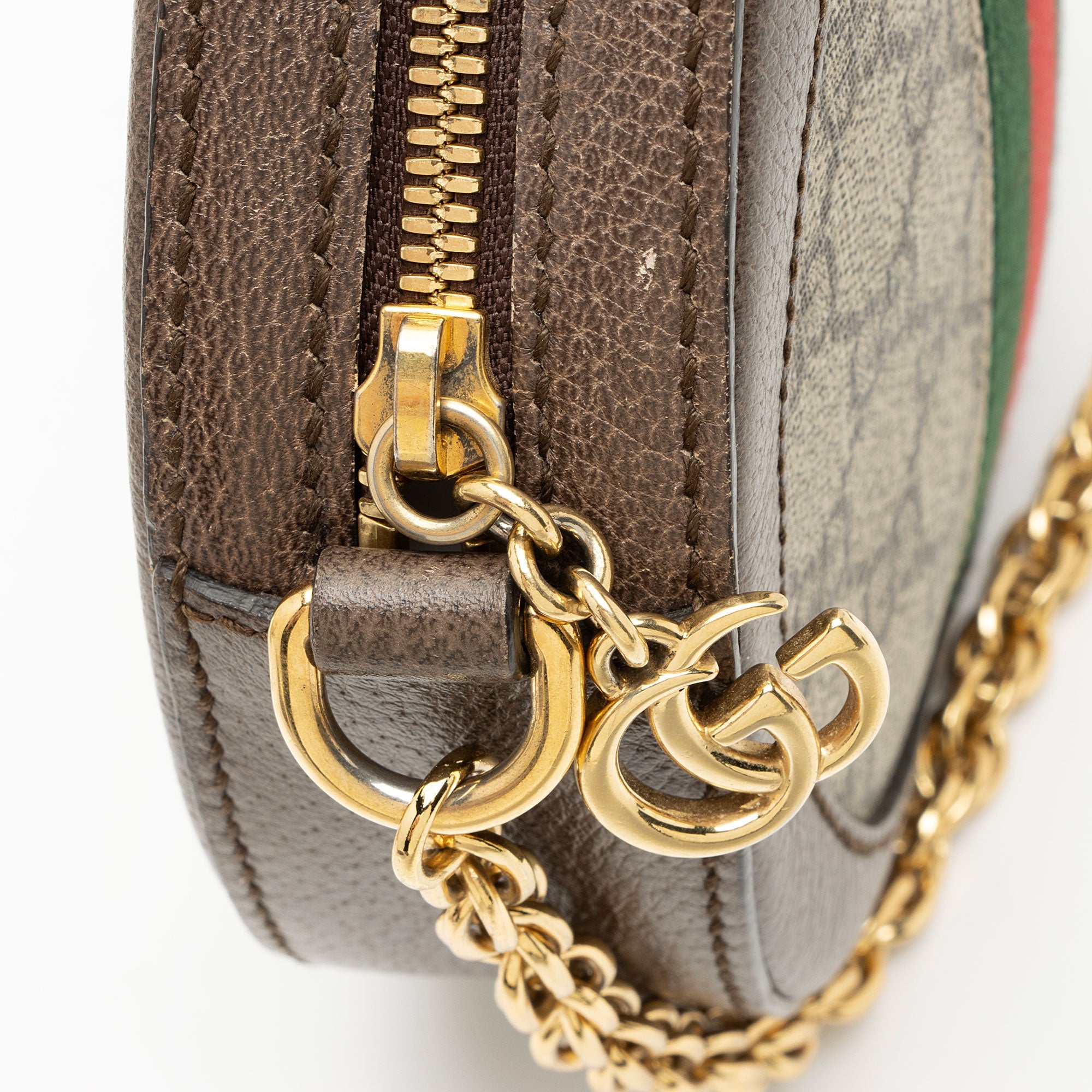 Gucci GG Supreme Ophidia Round Mini Shoulder Bag