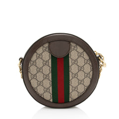 Gucci GG Supreme Ophidia Round Mini Shoulder Bag