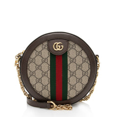 Gucci GG Supreme Ophidia Round Mini Shoulder Bag