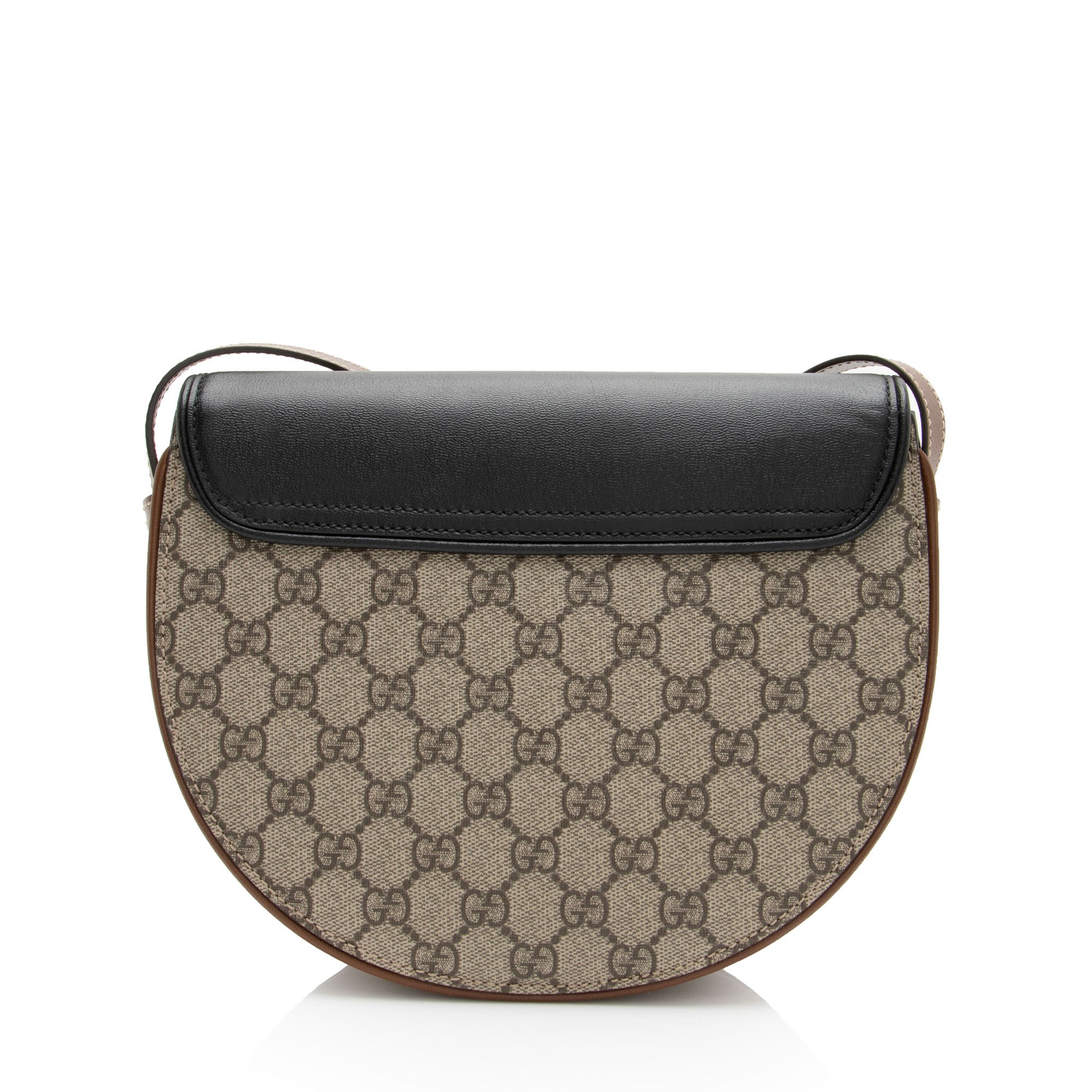 Gucci GG Supreme Padlock Saddle Small Shoulder Bag
