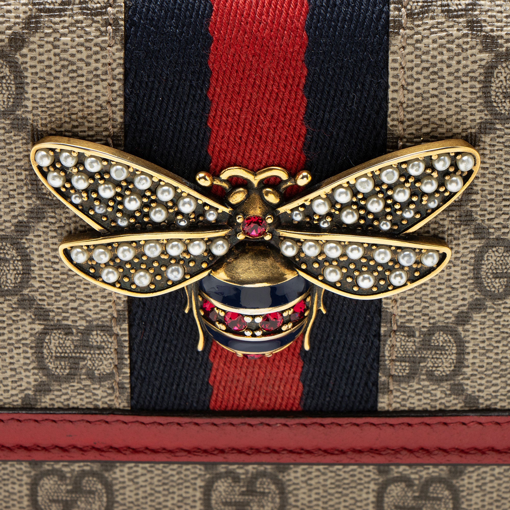 Gucci GG Supreme Queen Margaret Wallet on Chain