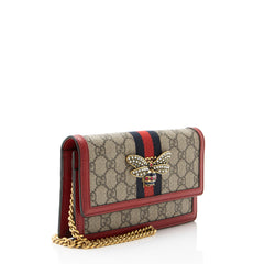 Gucci GG Supreme Queen Margaret Wallet on Chain