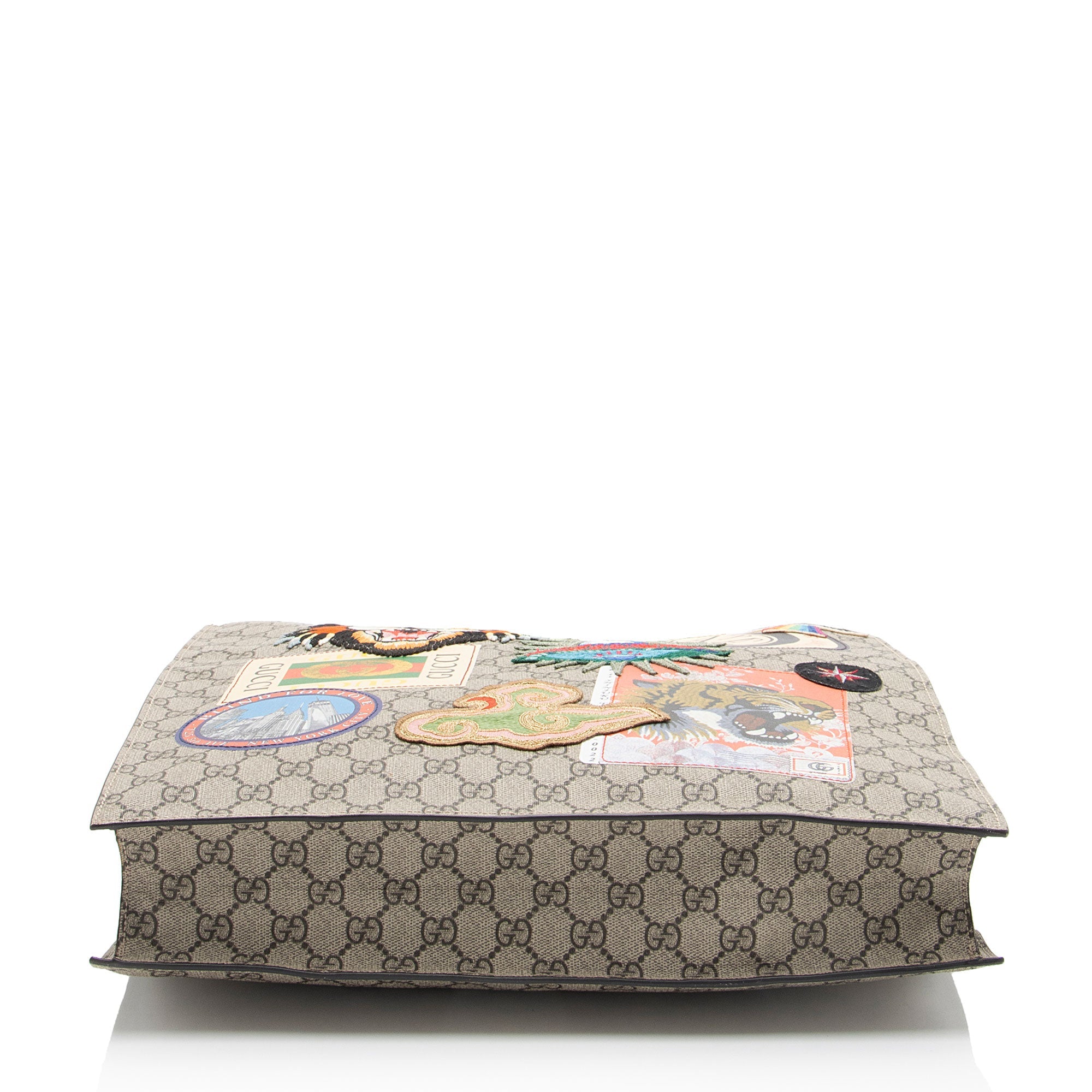 Gucci GG Supreme Soft Vertical Courrier Tote
