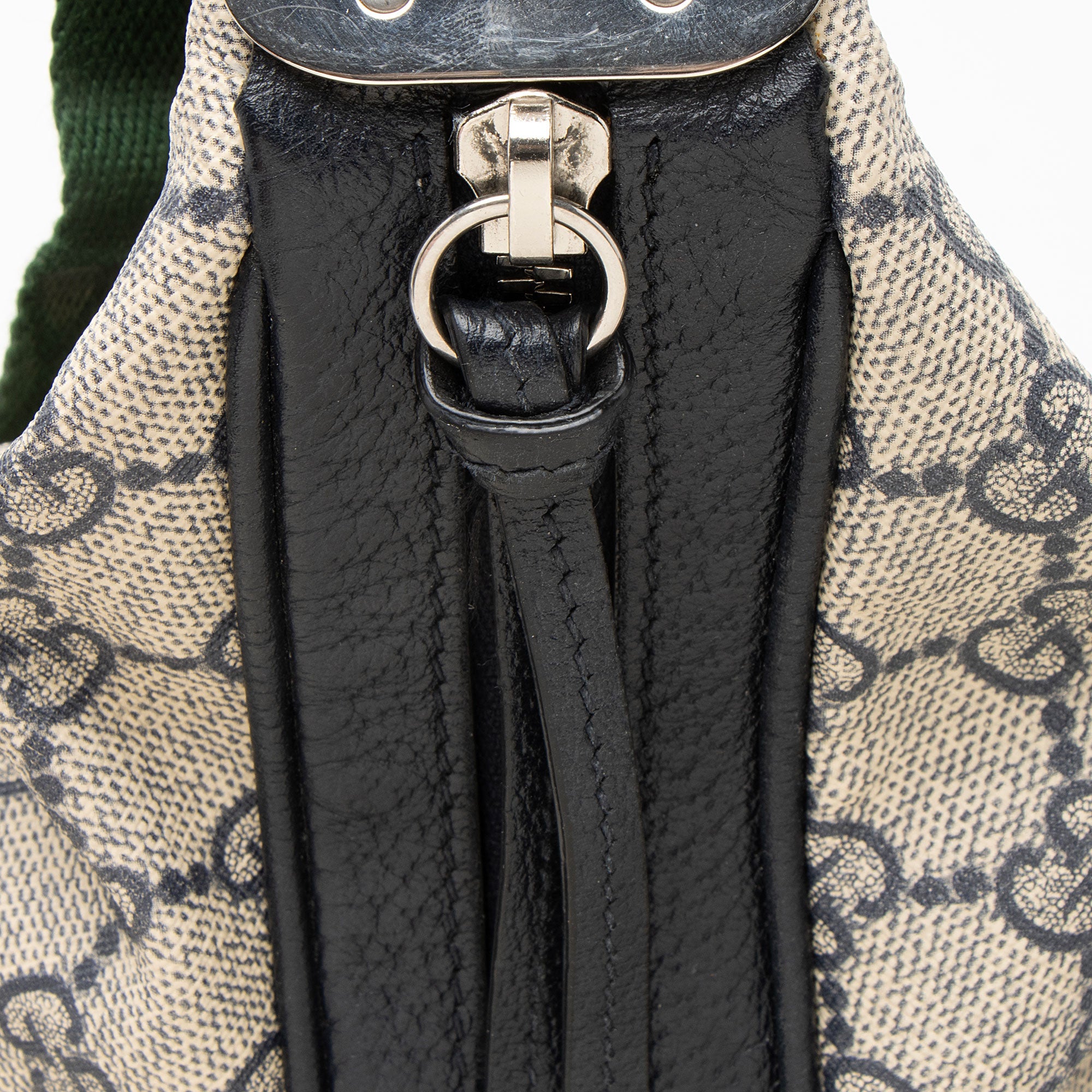 Gucci GG Supreme Web Attache Large Shoulder Bag