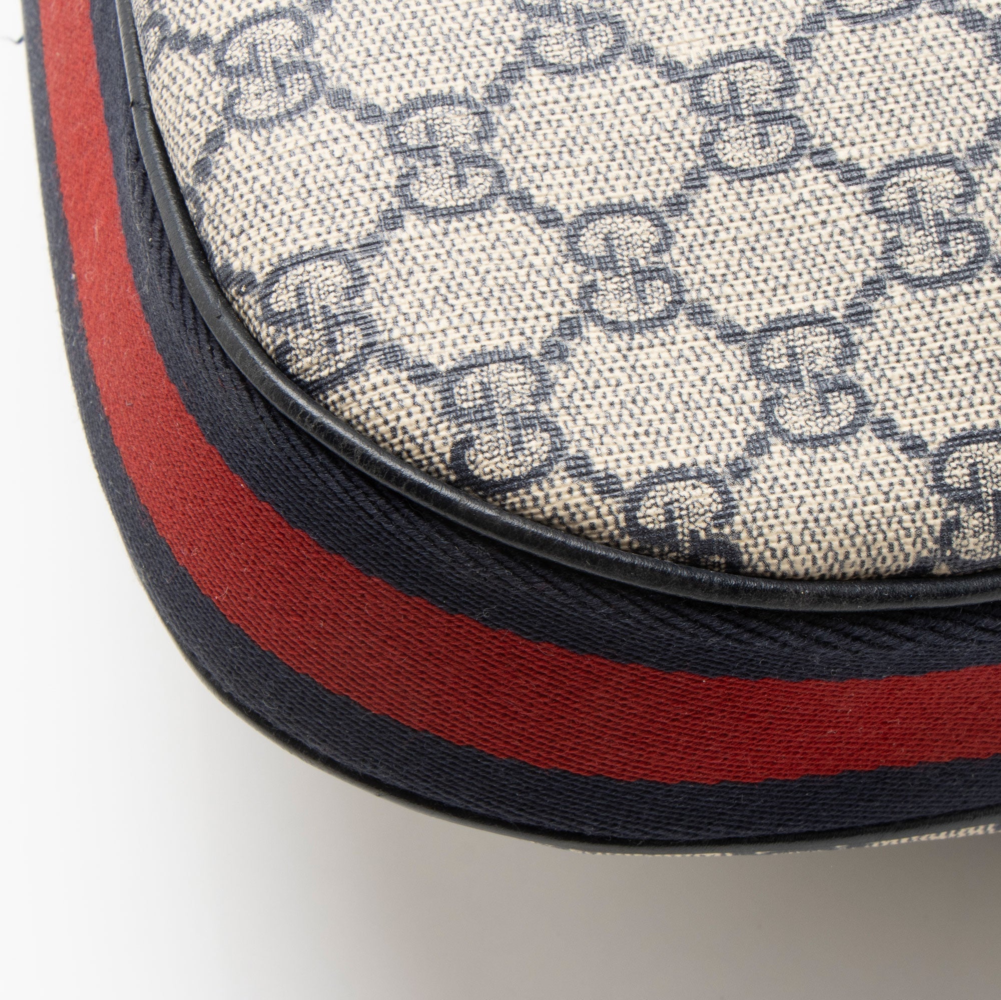 Gucci GG Supreme Web Attache Large Shoulder Bag