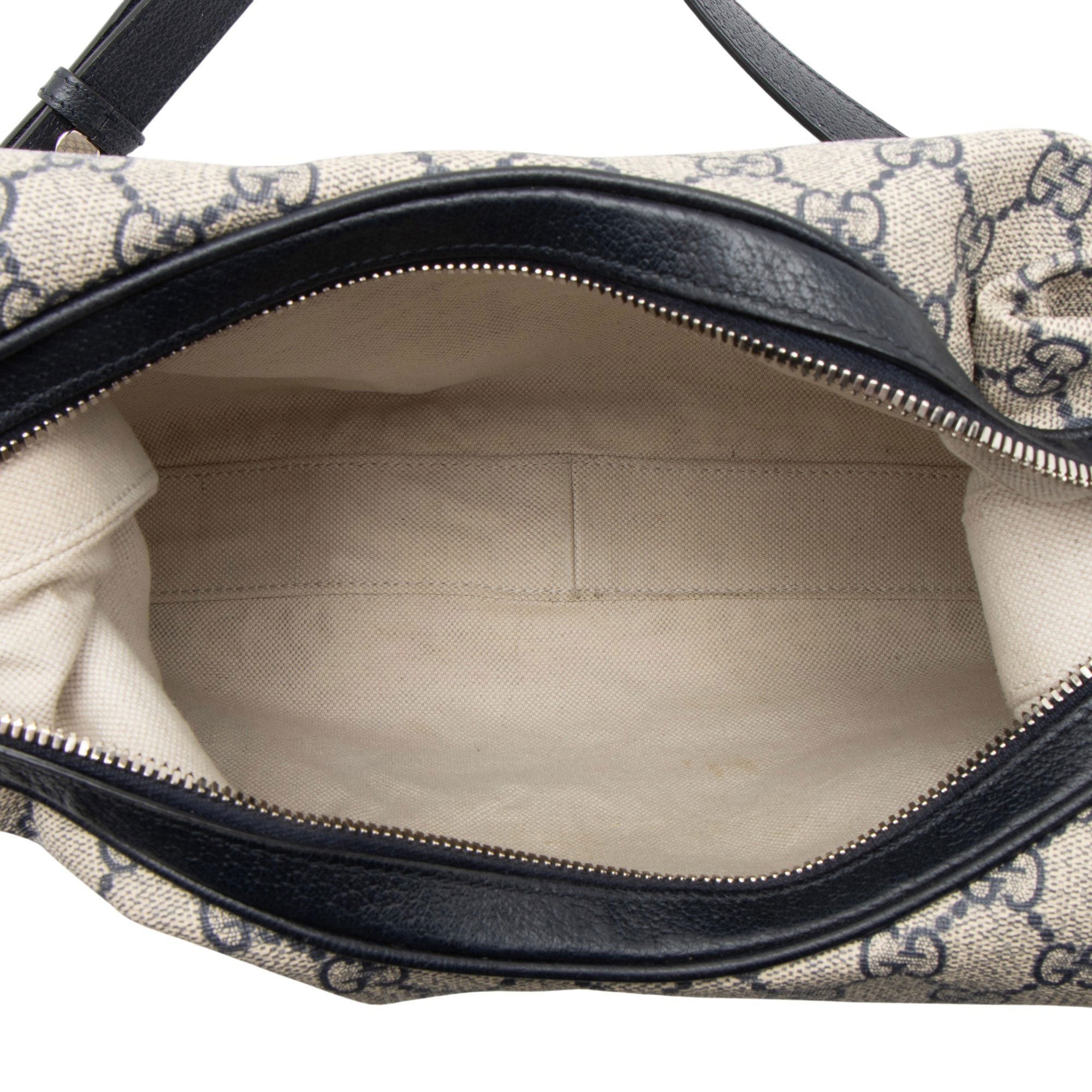 Gucci GG Supreme Web Attache Large Shoulder Bag