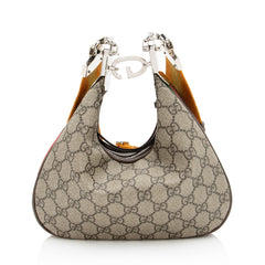 Gucci GG Supreme Web Attache Small Shoulder Bag