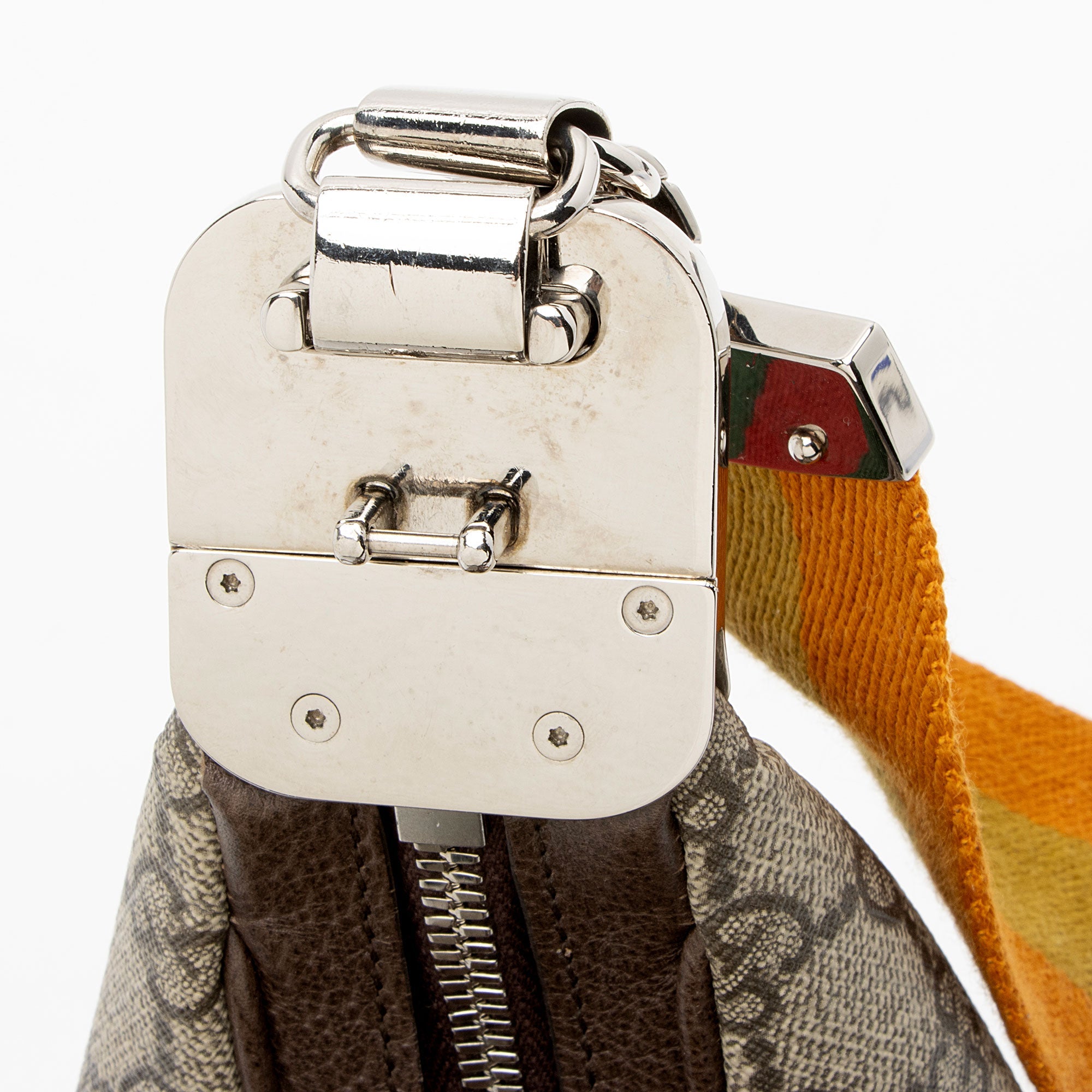 Gucci GG Supreme Web Attache Small Shoulder Bag