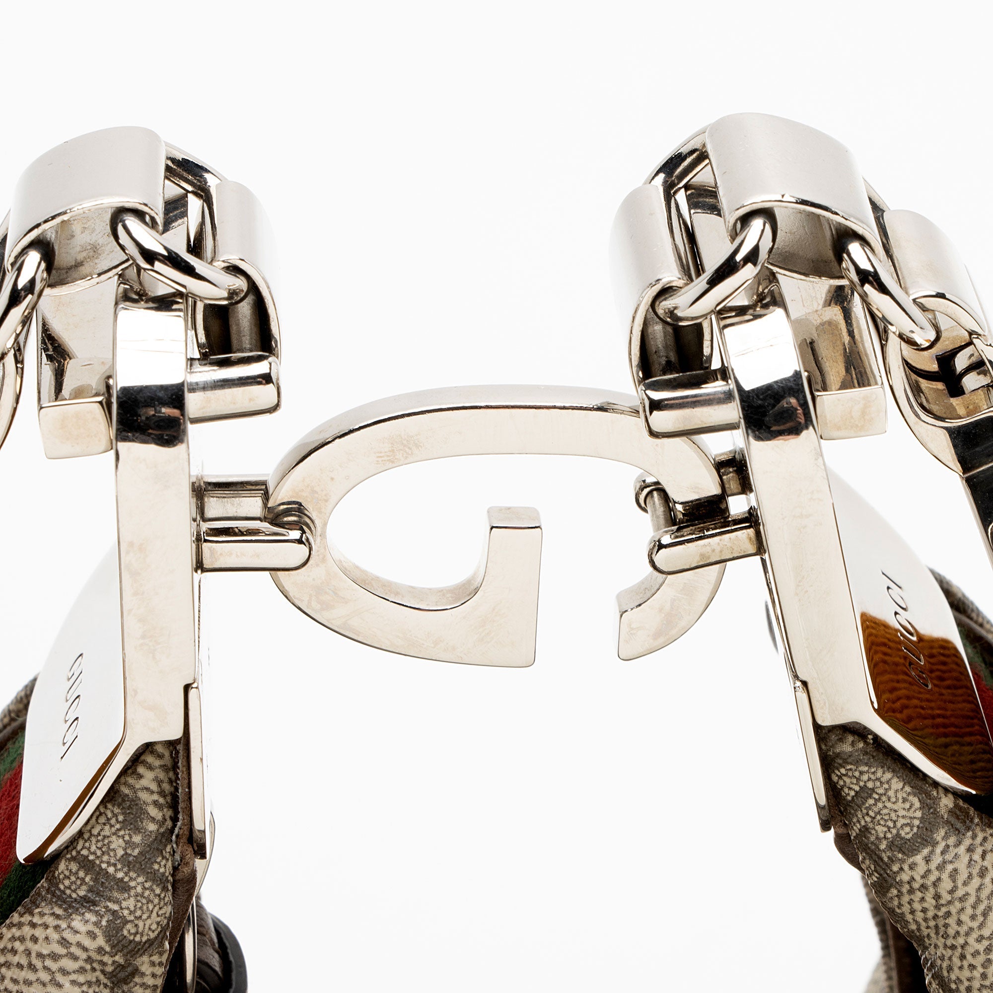 Gucci GG Supreme Web Attache Small Shoulder Bag