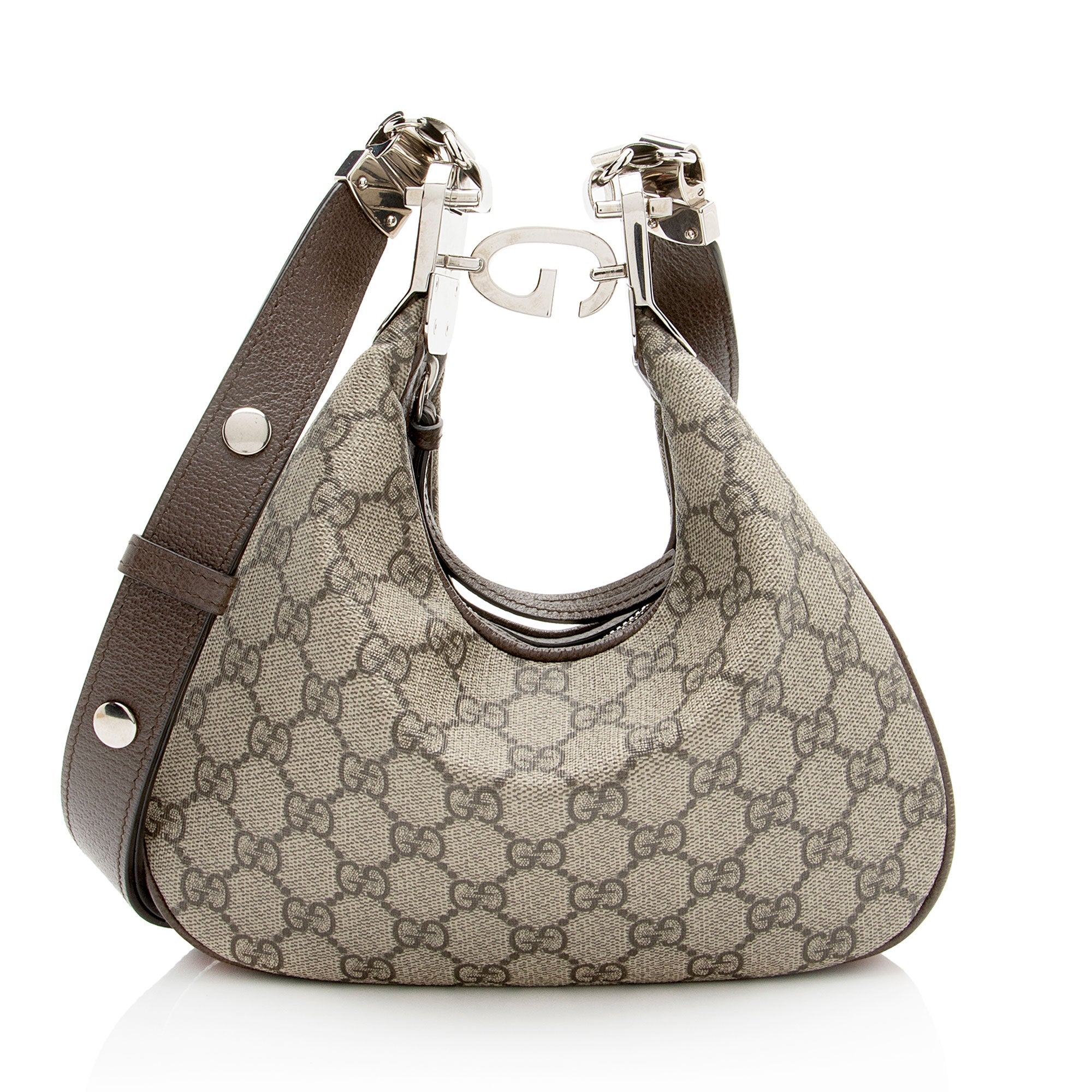 Gucci GG Supreme Web Attache Small Shoulder Bag