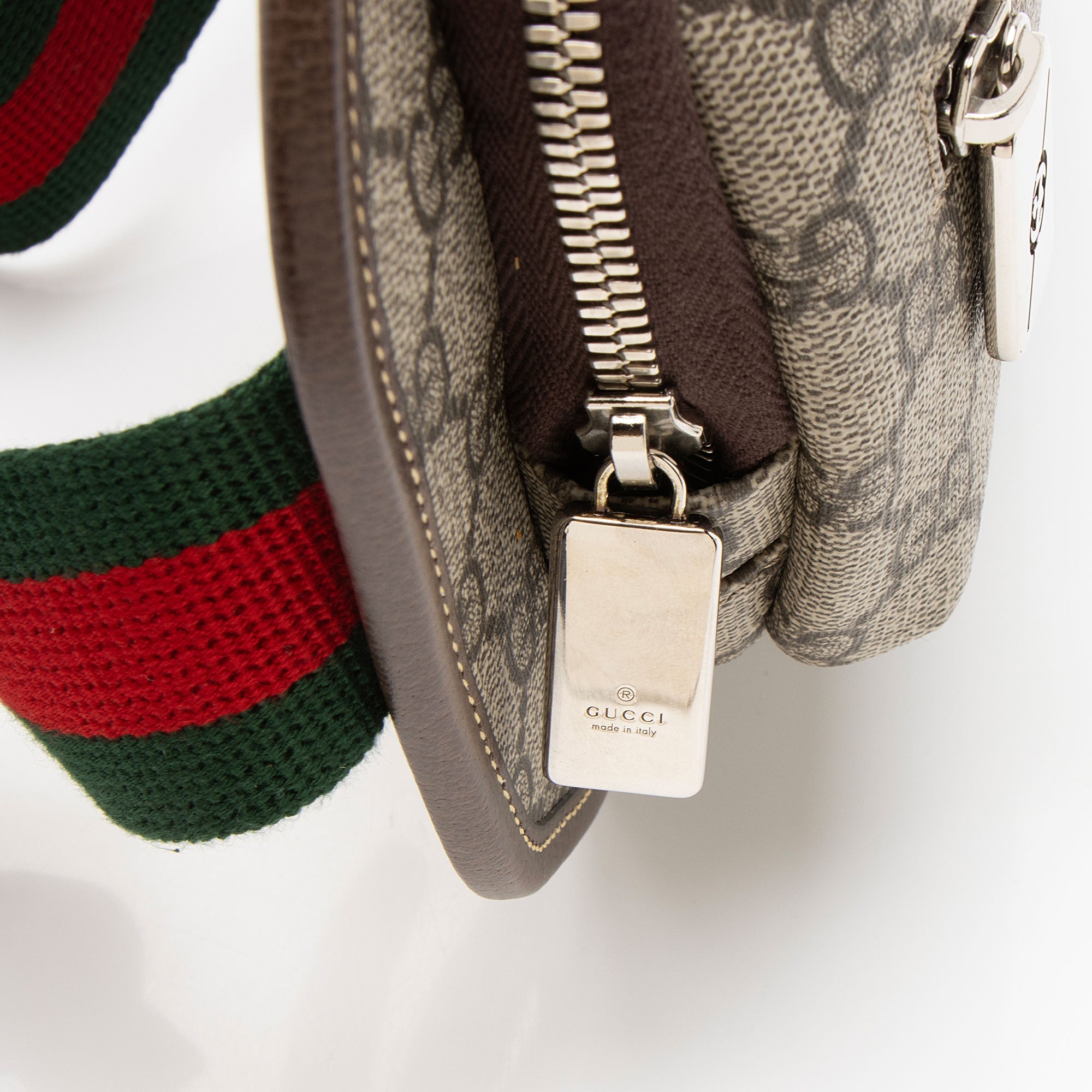 Gucci GG Supreme Web Ophidia Zip Small Belt Bag