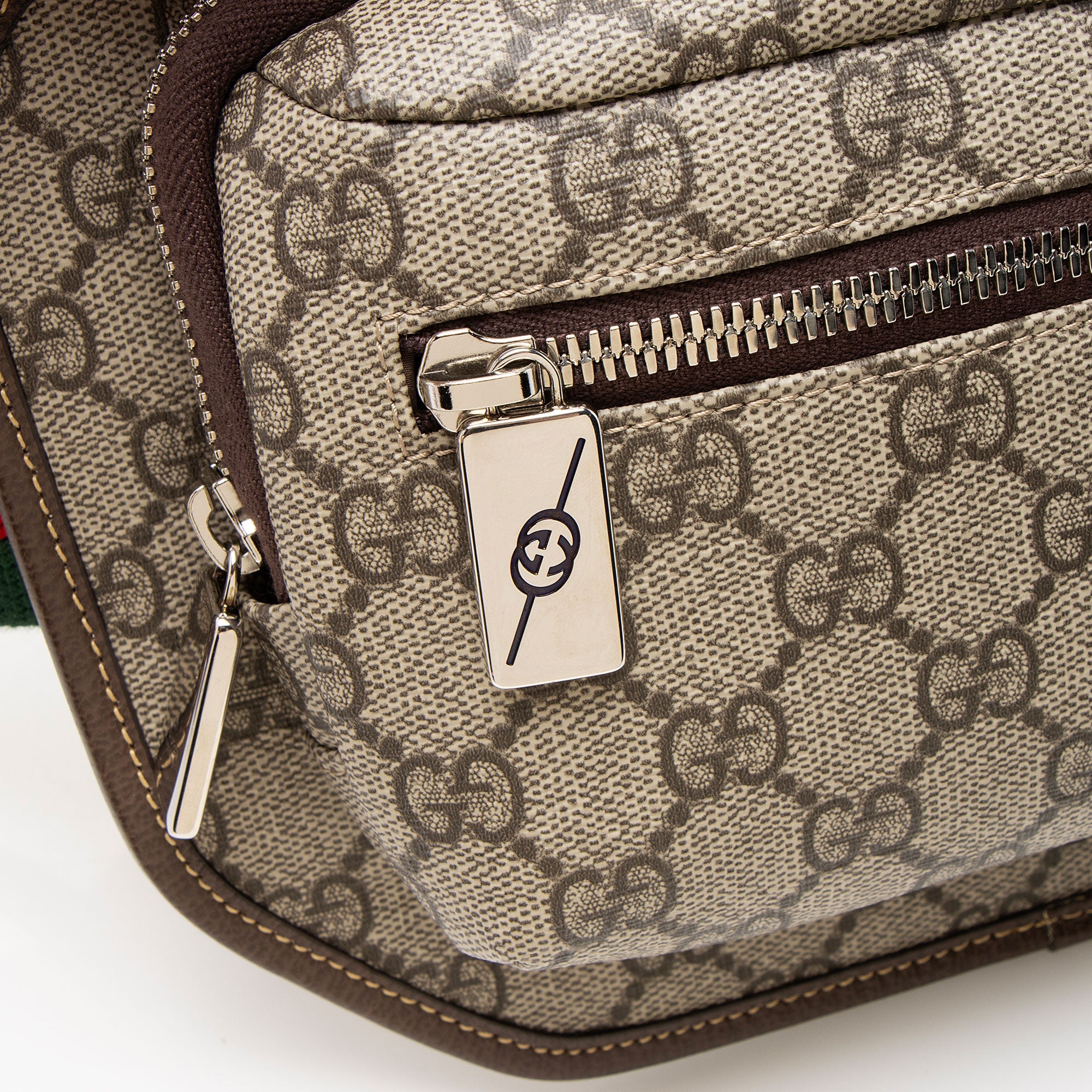 Gucci GG Supreme Web Ophidia Zip Small Belt Bag