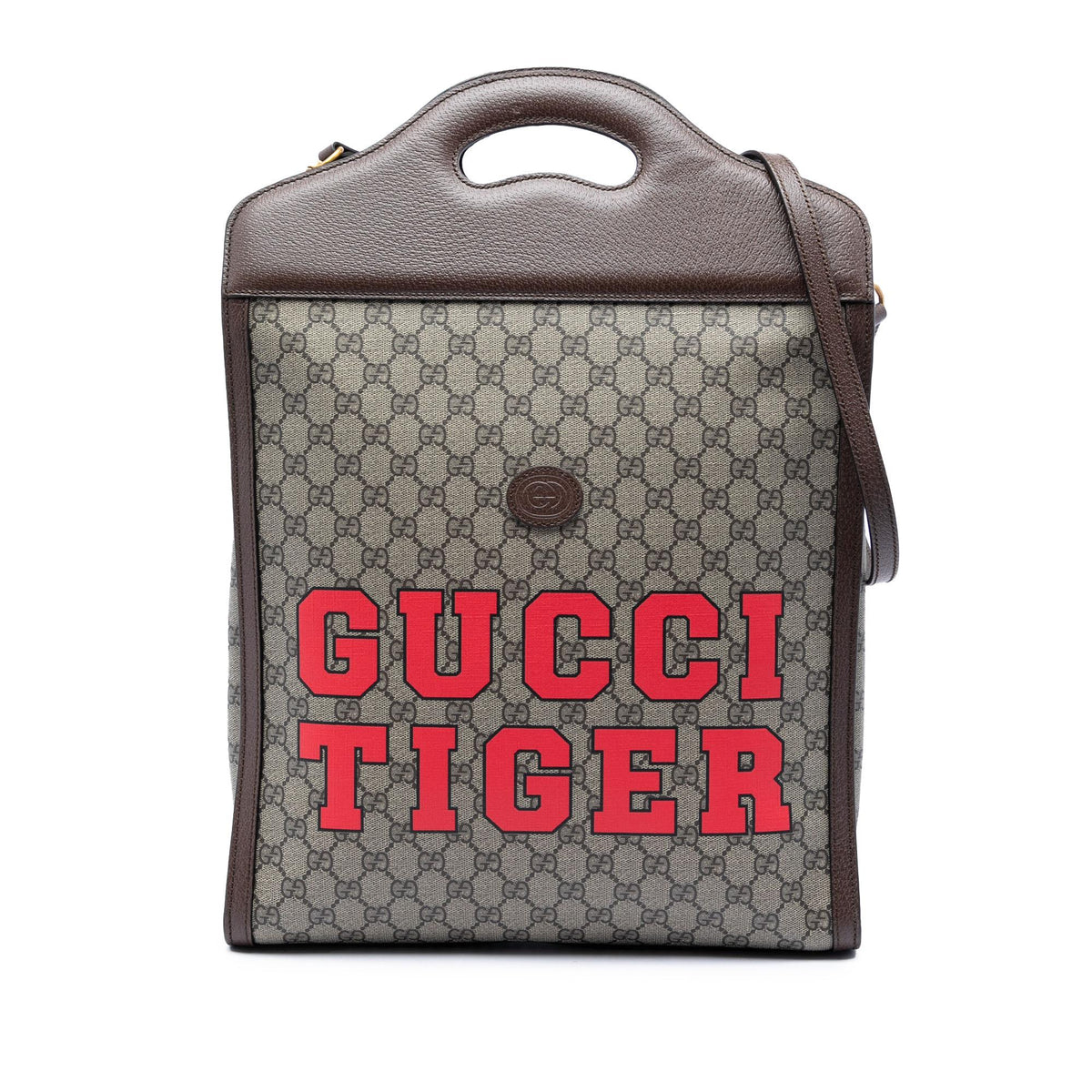 Gucci GG Supreme Web Tiger Satchel