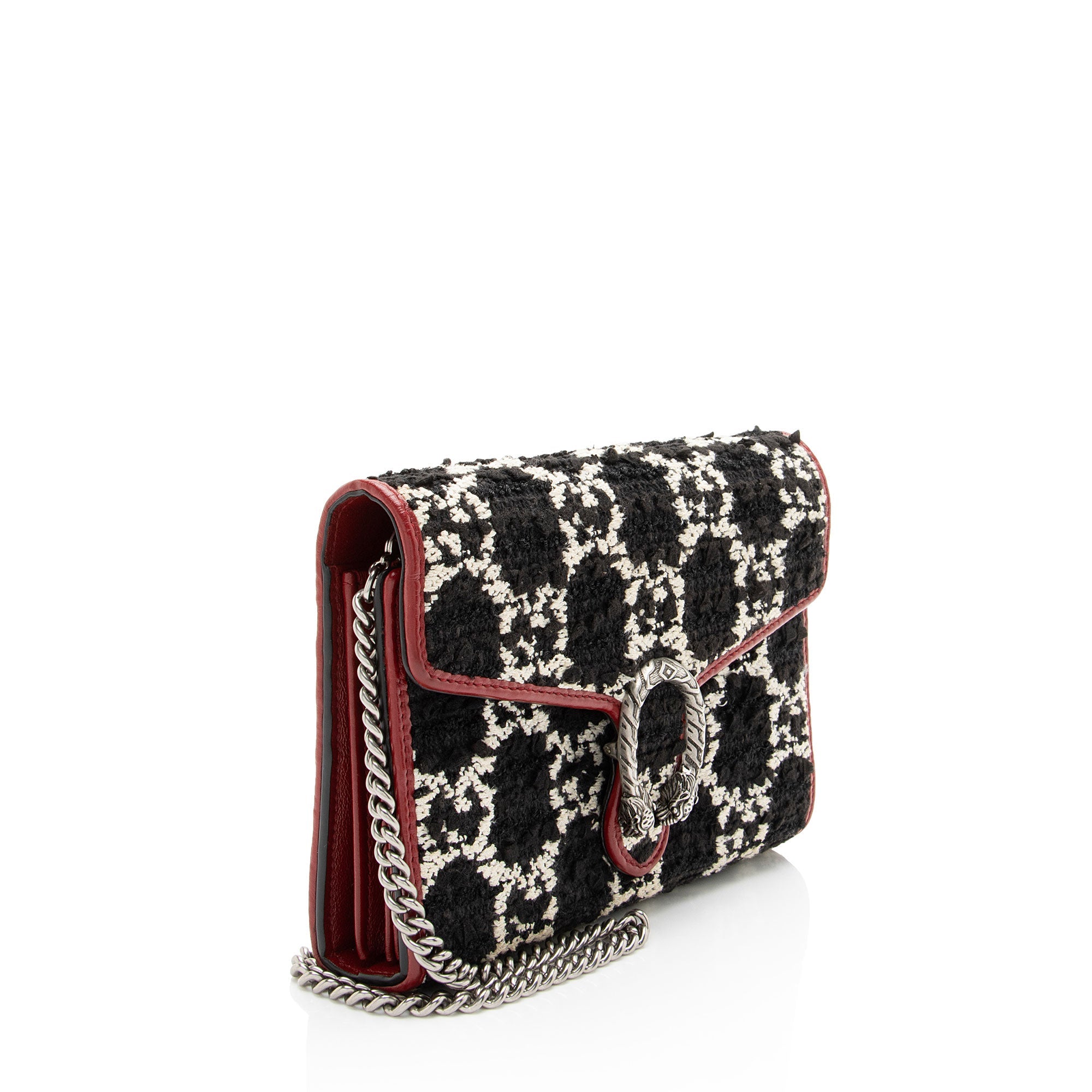 Gucci GG Tweed Dionysus Chain Wallet