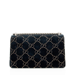 Gucci GG Velvet Crystal Dionysus Medium E/W Shoulder Bag
