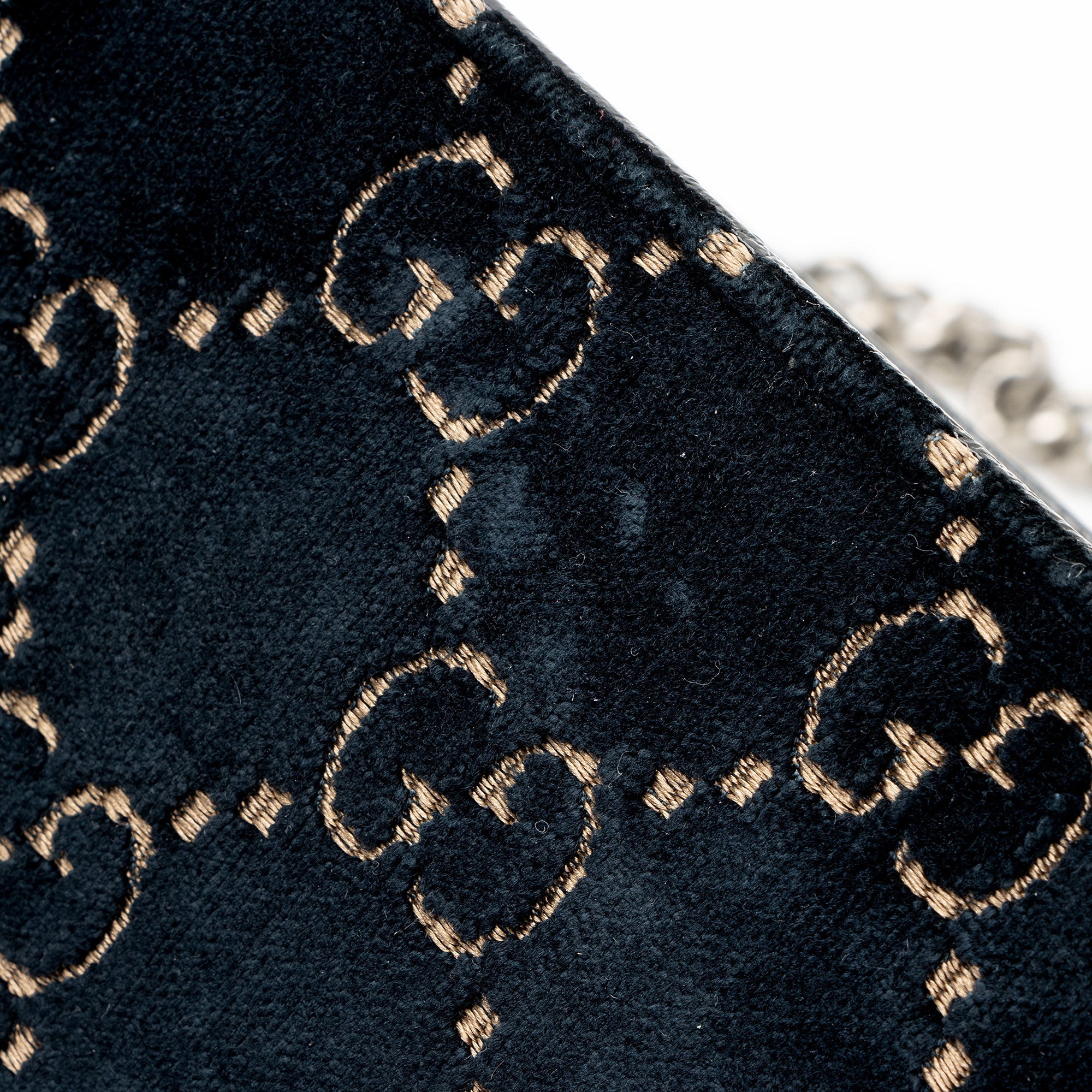Gucci GG Velvet Crystal Dionysus Medium E/W Shoulder Bag