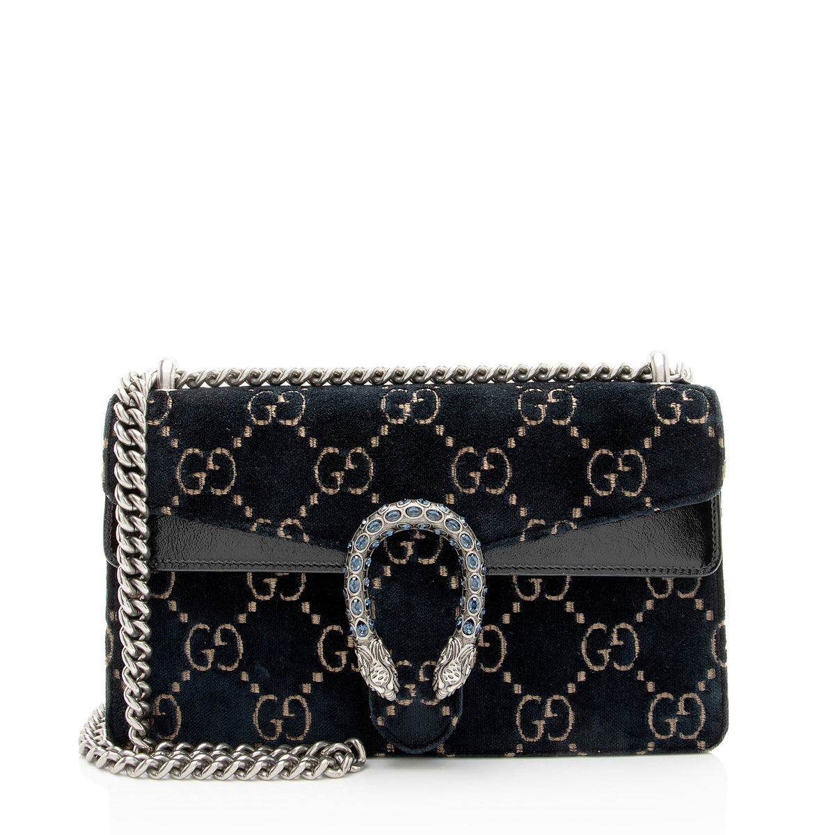 Gucci GG Velvet Crystal Dionysus Medium E/W Shoulder Bag