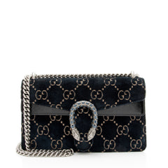 Gucci GG Velvet Crystal Dionysus Medium E/W Shoulder Bag
