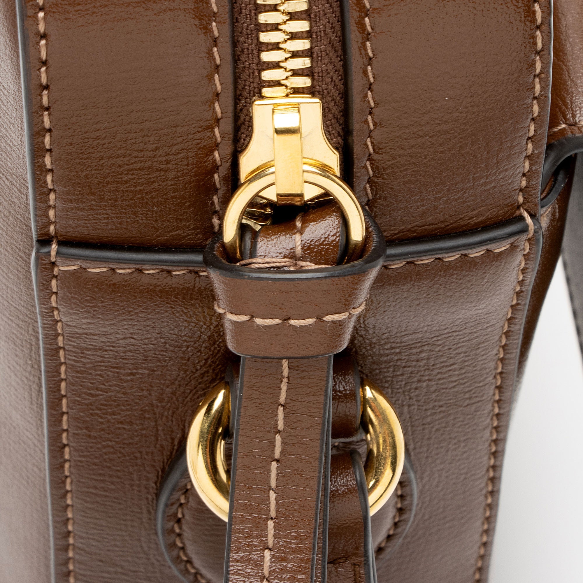 Gucci Glazed Calfskin Horsebit 1955 Small Shoulder Bag
