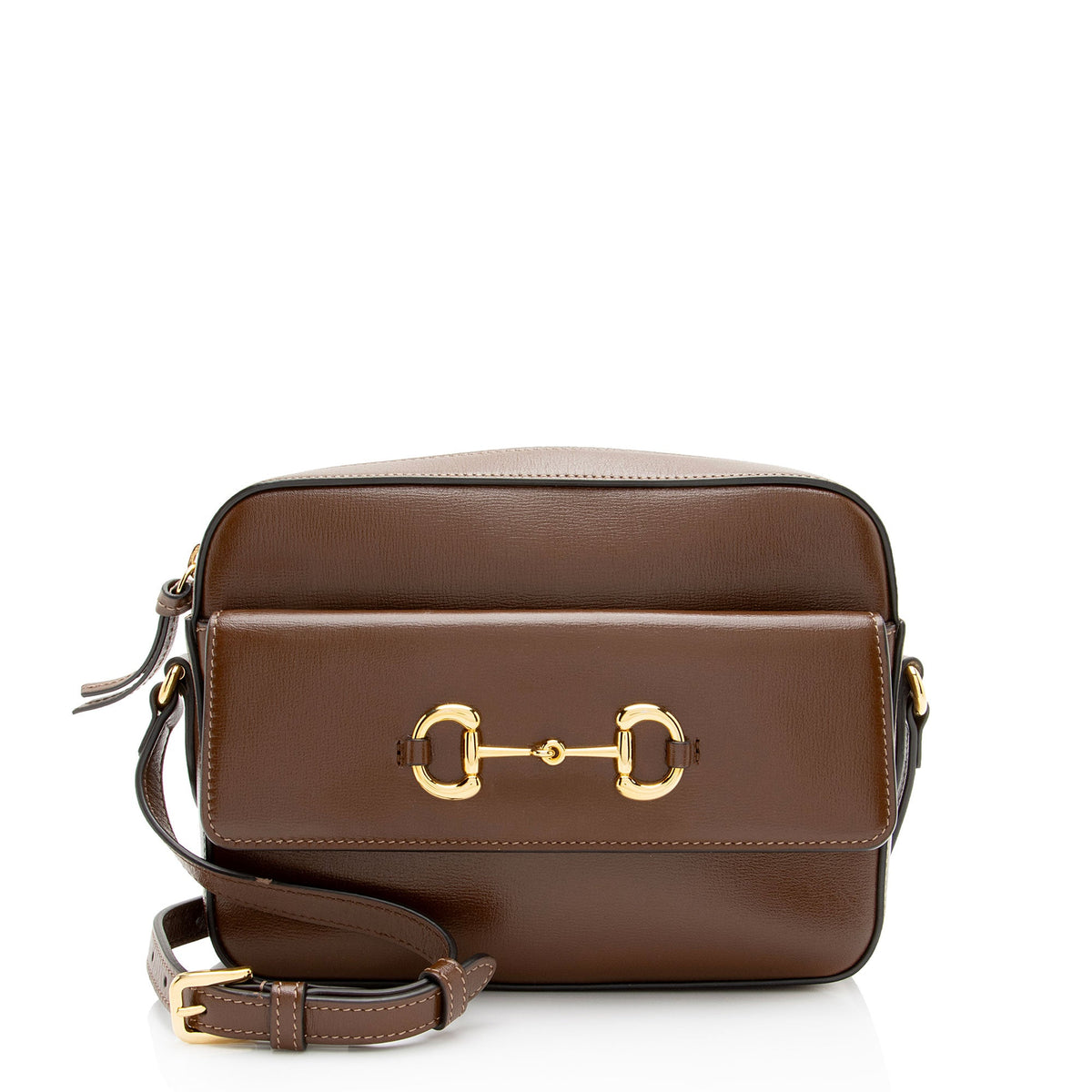 Gucci Glazed Calfskin Horsebit 1955 Small Shoulder Bag