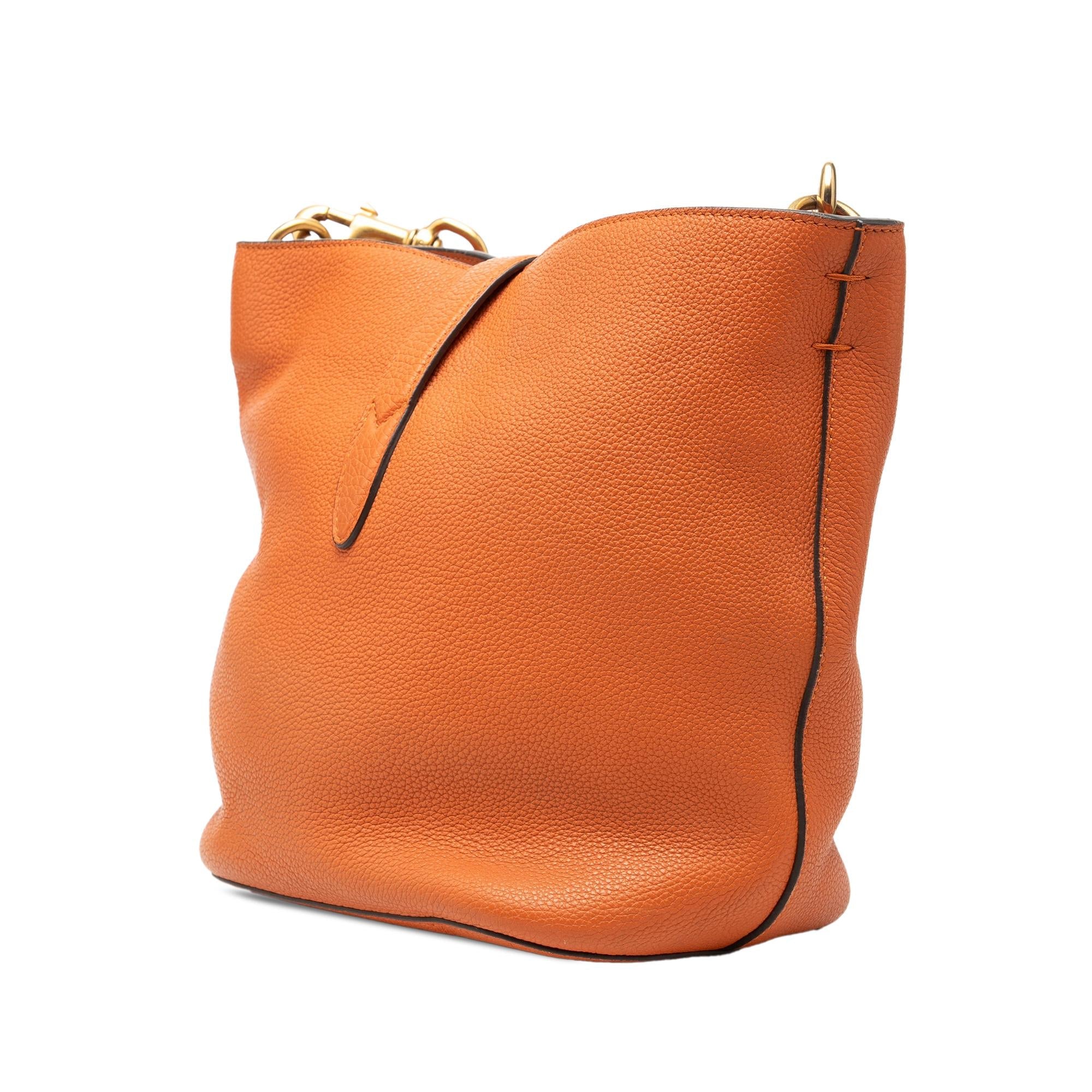 Gucci Grained Calfskin Soft Jackie Bucket Bag