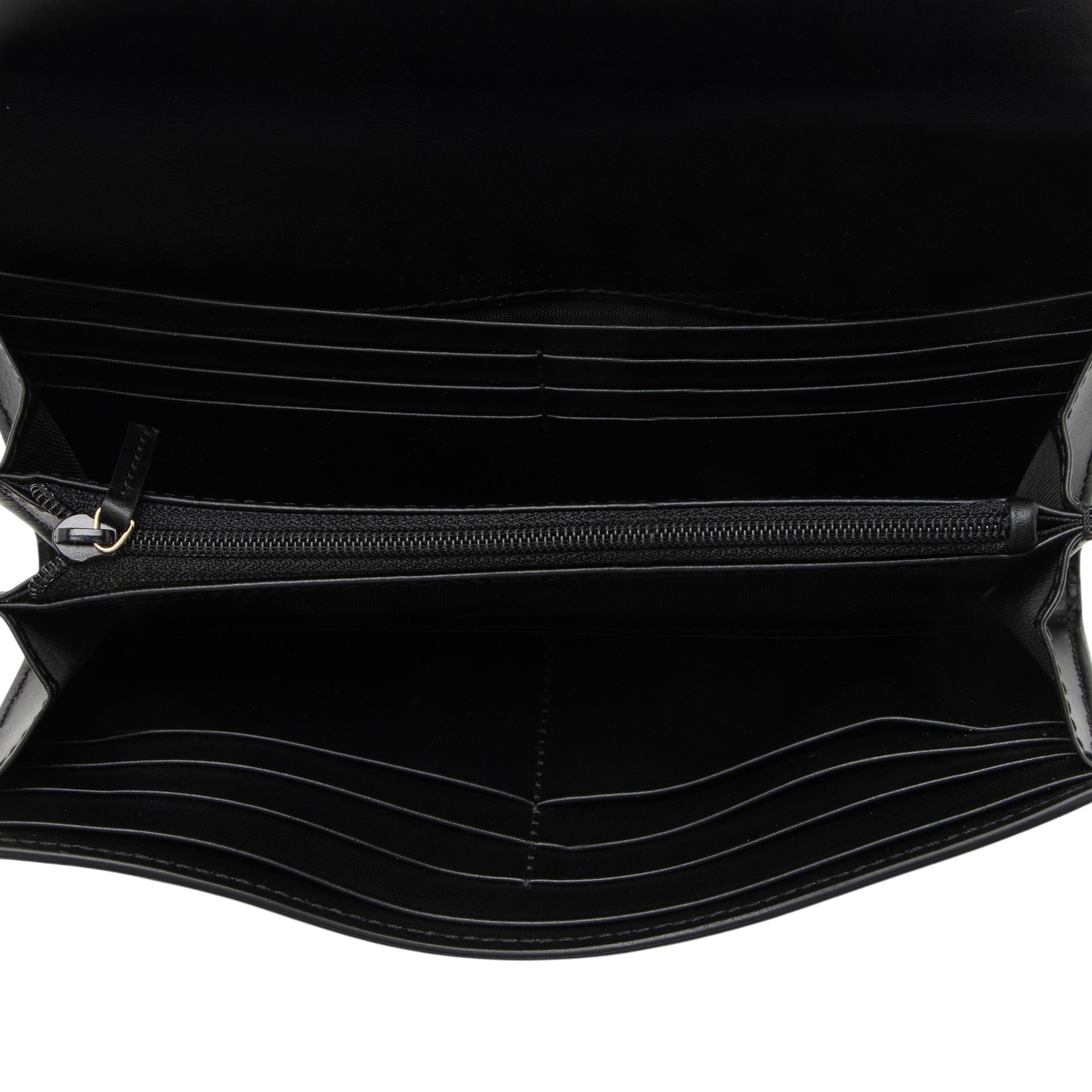 Gucci Guccissima Leather Signature Bow Continental Wallet